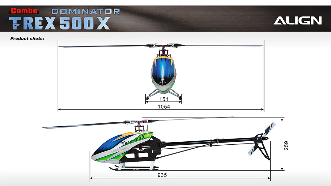 Align trex 500l store dominator