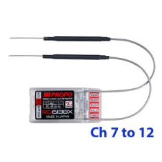 JR RG613BX-B 6ch Ch7-12 Receiver with XBus