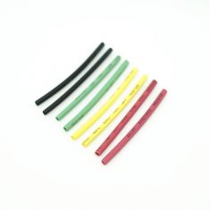 Heat Shrink Tube Dia 1mm Red Black Green Yellow 40mm