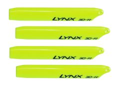 Main Blade, Lynx 125mm Trex150 Yellow x2