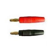 Banana Plug Connector, 4mm Black/Red Pair