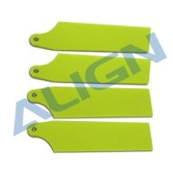 Heli Part, Tail Blade 74mm Fluorescence Yellow