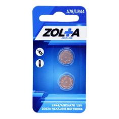 ZOLTA Alkaline A76/LR44 1.5V (2 Per Pack)