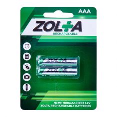 ZOLTA Rechargeable Ni-MH AAA 1.2V 900mAh (2 Per Pack)